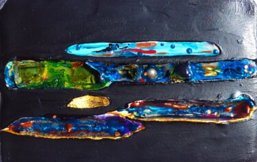 Sculpture titled "Argilopale" by Elisabeth Renard (B.Dumont Renard), Original Artwork, Clay Mounted on Other rigid panel