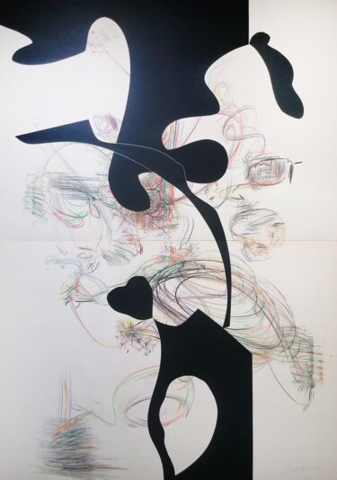 Painting titled "GAVACU" by Stefano Mazzolini, Original Artwork, Collages