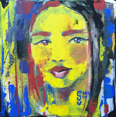 Even Out Painting titled "Even Out" by Sashka, Original Artwork, Acrylic Mounted on Wood Stretcher frame