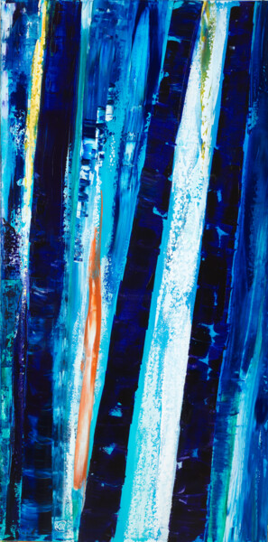 Jungle 4 Painting titled "Jungle 4" by Joelle Kem Lika, Original Artwork, Acrylic Mounted on Wood Stretcher frame