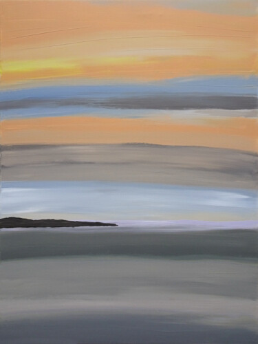Peinture intitulée "Ciel, mer & plage" par Laurent Gilbert, Œuvre d'art originale, Acrylique
