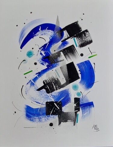 Peinture intitulée "La force créatrice" par Anne-Marie Breton, Œuvre d'art originale, Aquarelle