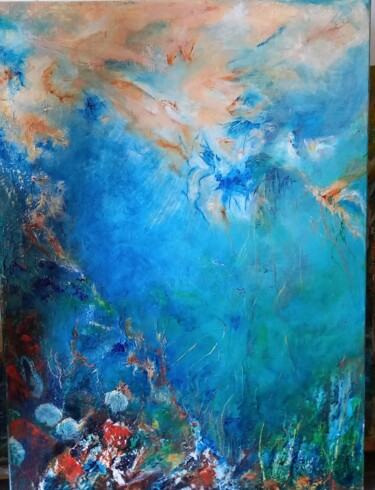 Peinture intitulée "Profondeurs" par Michèle Labbrecayla, Œuvre d'art originale, Huile
