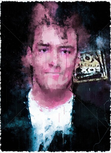 数字艺术 标题为“Alexander Nevsky 01” 由Leonardo Lillian, 原创艺术品, 数字油画