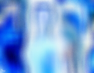 Digitale Kunst getiteld "The Blue Ghosts" door Yolidimages, Origineel Kunstwerk, 2D Digital Work