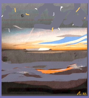 Arts numériques intitulée "Ciel" par Rossi Roberto, Œuvre d'art originale, Peinture numérique