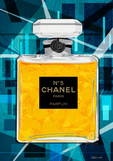 Arts numériques intitulée "Chanel pop" par Cheese, Œuvre d'art originale, Travail numérique 2D