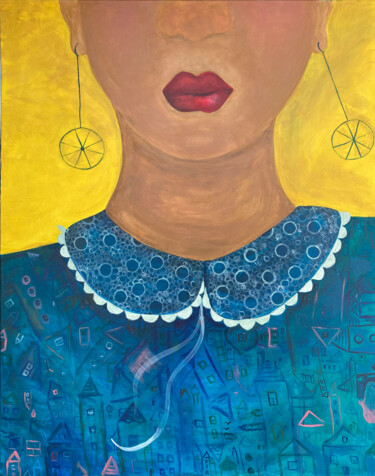 제목이 "The collar"인 미술작품 Anastasiia Lodde로, 원작, 아크릴