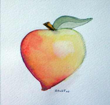 Painting titled "no title" by Gabriela Espinoza Vázquez -Gevst, Original Artwork, Watercolor