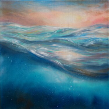 제목이 "Dancing Sunbeams"인 미술작품 Ludmila Gorbunova로, 원작, 기름 나무 들것 프레임에 장착됨