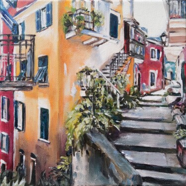 Pintura intitulada "Sommer in kleinen S…" por Janina Rudenko, Obras de arte originais, Óleo