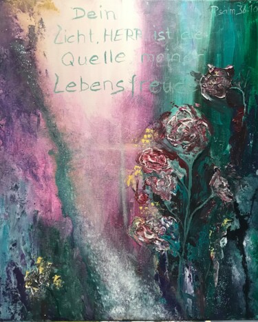 绘画 标题为“Quelle des Lebens” 由Tabea Schibler (TaBeArt), 原创艺术品, 丙烯 安装在木质担架架上