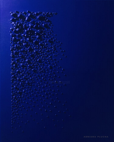 Nocturne. The Immeasurable Depth of the Ocean. 绘画 标题为“Nocturne. The Immea…” 由Adriana Plucha, 原创艺术品, 喷漆 安装在木质担架架上