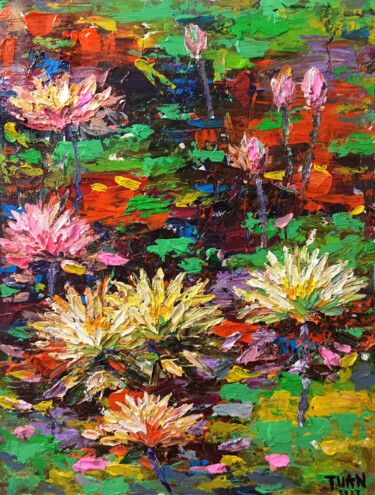 Water lily, Flower of purity 62 绘画 标题为“Water lily, Flower…” 由Anh Tuan Le, 原创艺术品, 丙烯