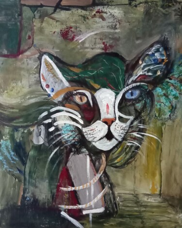 Peinture intitulée "CHA RT" par Brigitte Gatebois, Œuvre d'art originale, Acrylique Monté sur Châssis en bois