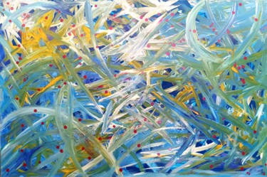 Painting titled "Under The Moonlight" by Ravie, Original Artwork, Acrylic