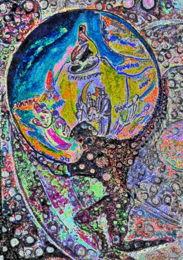 Digital Arts titled ""Le monde bascule,…" by Grégoire Koboyan (Cricorps), Original Artwork, Digital Painting
