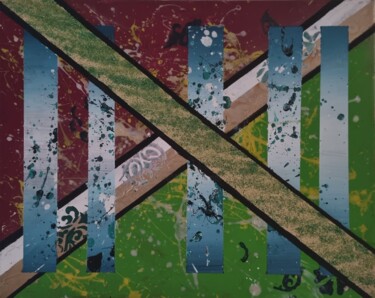 Painting titled "rêve abstrait" by Dochka Docheva, Original Artwork, Acrylic Mounted on Wood Stretcher frame