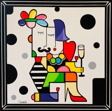Painting titled "Amore mio" by Virginia Benedicto, Original Artwork, Acrylic