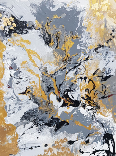 Pintura titulada "Wintermärchen" por Tatjana Fischer, Obra de arte original, Acrílico Montado en Bastidor de camilla de made…