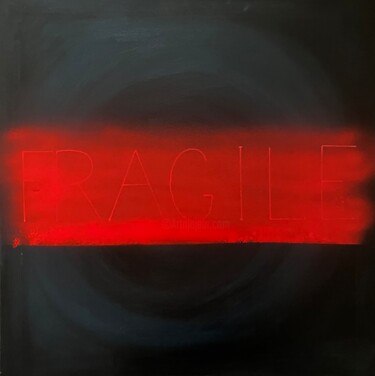 Pittura intitolato "Fragile" da Ellen R, Opera d'arte originale, Acrilico Montato su Telaio per barella in legno