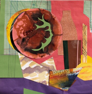 Collages intitulée "N423" par Philip Moreau, Œuvre d'art originale, Collages