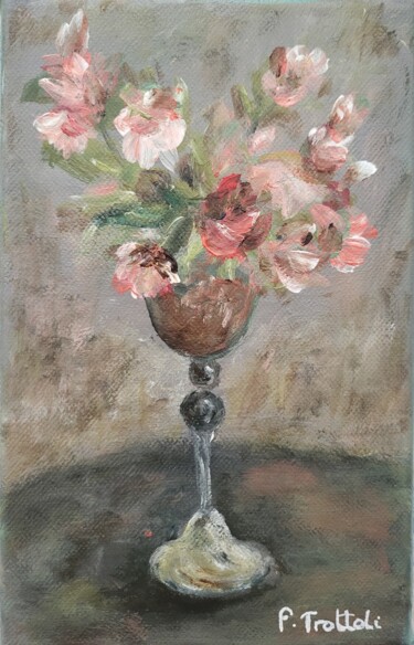 Painting titled "Échos florissants" by Florence Trottoli, Original Artwork, Acrylic