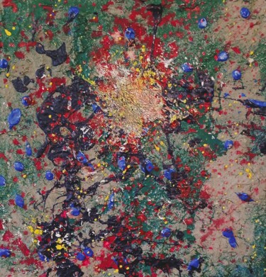 Pittura intitolato "Astratto 5/23" da Peppeluciani, Opera d'arte originale, Acrilico