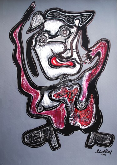 ''Detective''. Abstract art. Painting titled "''Detective''. Abst…" by Murat Rey, Original Artwork, Acrylic