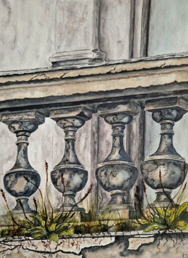 Painting titled "Thirst for life" by Olena Yemelianova, Original Artwork, Watercolor
