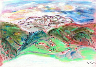 图画 标题为“Vallon” 由Rebecca Behar, 原创艺术品, 粉彩