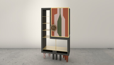 Design getiteld "UN-BOOK shelf" door Salvatore Balice, Origineel Kunstwerk, Meubilair