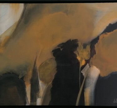 Malerei mit dem Titel "En forêt" von Bérengère Bloch Lansac, Original-Kunstwerk, Acryl