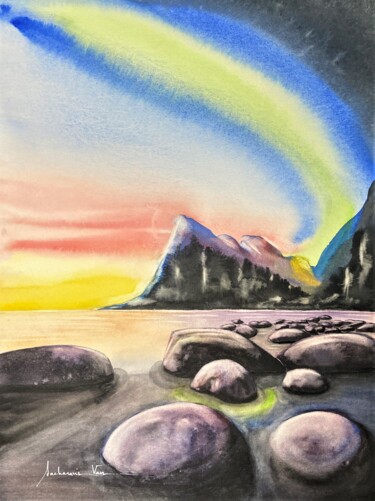 "Le contraste entre…" başlıklı Tablo Art.Svan tarafından, Orijinal sanat, Suluboya