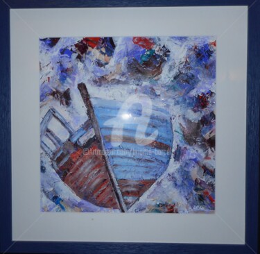 Peinture intitulée "vieux gréement" par Brigitte Barcelo, Œuvre d'art originale, Acrylique Monté sur Carton
