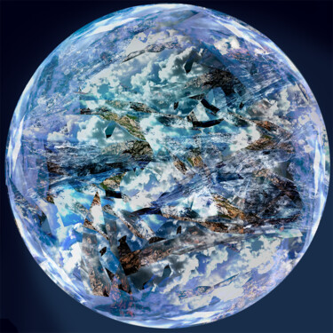 数字艺术 标题为“Earth_Field” 由Altnacht, 原创艺术品, 数码摄影 安装在木板上