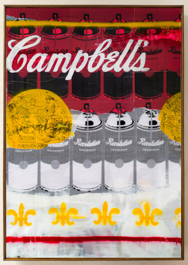 绘画 标题为“Campbell Revolution” 由Lons, 原创艺术品, 喷漆 安装在木质担架架上