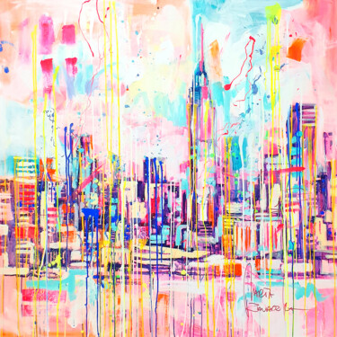 绘画 标题为“New York dream” 由Marta Zawadzka, 原创艺术品, 丙烯 安装在木质担架架上