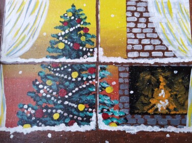 Christmas Morning Painting Painting titled "Christmas Morning P…" by Maryna Yasar, Original Artwork, Acrylic