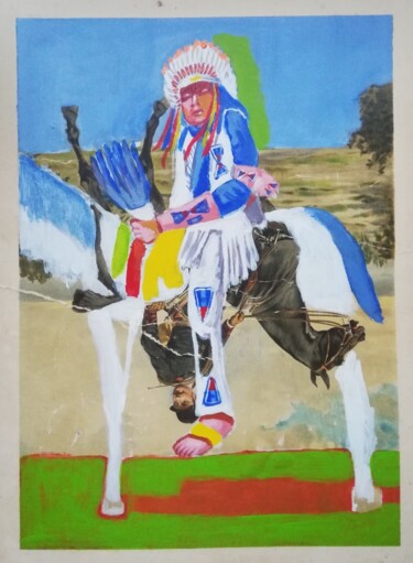 绘画 标题为“Horse” 由Eddy Legrand, 原创艺术品, 丙烯