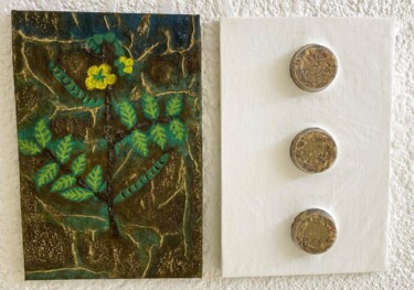 绘画 标题为““Mbant Maré 1” Dipt…” 由Abdoulaye Sow, 原创艺术品, 颜料