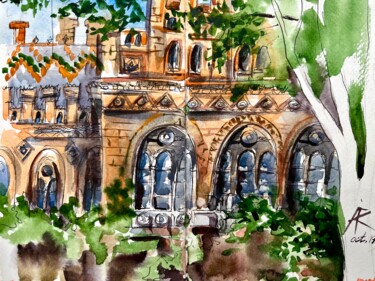 「Residence of Metrop…」というタイトルの絵画 Ira Popovychによって, オリジナルのアートワーク, 水彩画