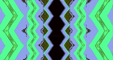 Photography titled "Nu Deco Green Blue-…" by Ken Lerner, Original Artwork, Digital Photography