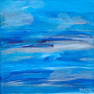 Peinture intitulée "Ciel Azur" par Bridg', Œuvre d'art originale, Acrylique Monté sur Châssis en bois