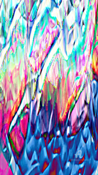 Arts numériques intitulée "Bien recevoir la vie" par Cj Perin, Œuvre d'art originale, Peinture numérique