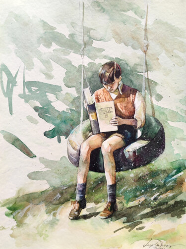 绘画 标题为“Bruno” 由Leyla Zhunus, 原创艺术品, 水彩