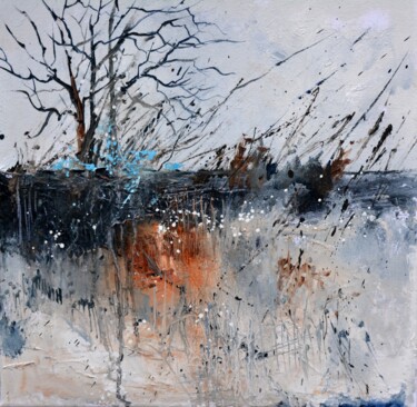 Painting titled "Roots" by Pol Ledent, Original Artwork, Oil Mounted on Wood Stretcher frame
