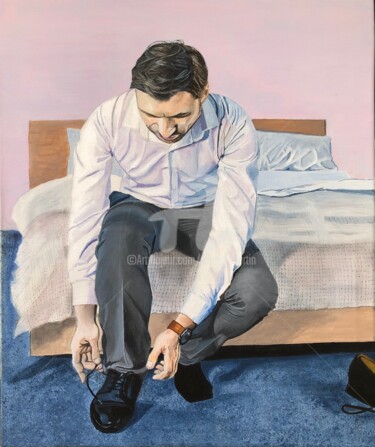绘画 标题为“En remoto” 由Tomás Martin, 原创艺术品, 丙烯 安装在木质担架架上