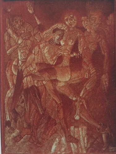 Masterine et Caninabis 1 绘画 标题为“Masterine et Canina…” 由Serge Voulouzan, 原创艺术品, 丙烯