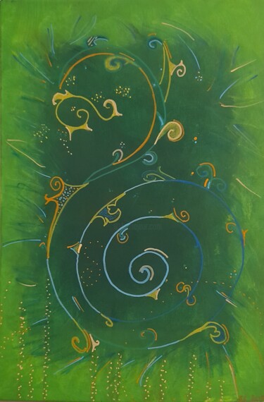 Peinture intitulée "Ode" par Isabelle Vautherin, Œuvre d'art originale, Acrylique Monté sur Châssis en bois
